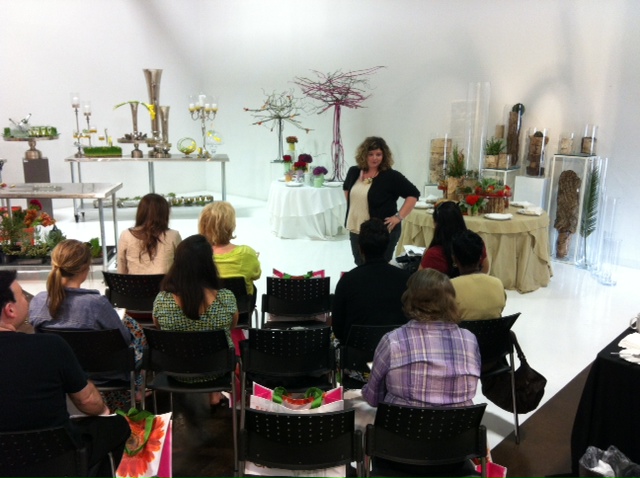 Mandy teaching a class at Accent Decor