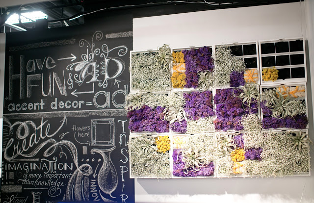 Chalkboard art and floral wall - Accent Decor
