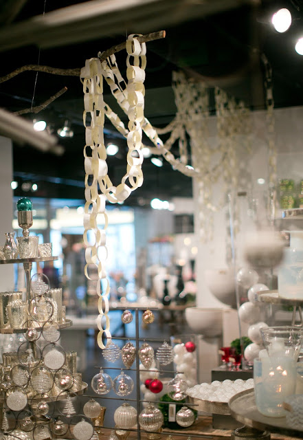 Paper chains in the Accent Decor showroom
