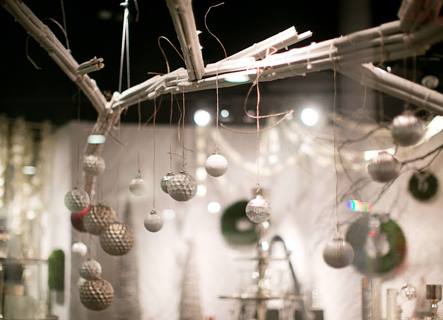 Large armature and ornament display in Accent Decor showroom