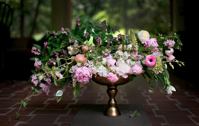 Styling by Ginny Branch, florals by Amy Osaba, products from Accent Decor