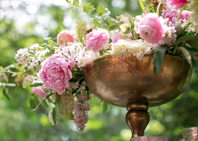 Styling by Ginny Branch; florals by Amy Osaba; photography by Becca Stanley;  products from Accent Decor