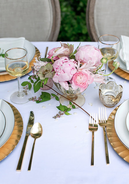 Styling by Ginny Branch; florals by Amy Osaba; photography by Becca Stanley;  products from Accent Decor