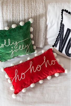 Red and green Clause Pillow Cases.