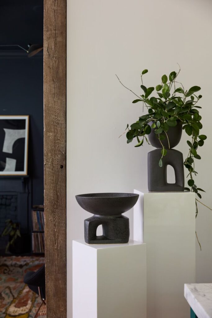 Image of the Oberon Collection, a wholesale home accent from the wholesale decor supplier Accent Decor, displayed atop a podium.