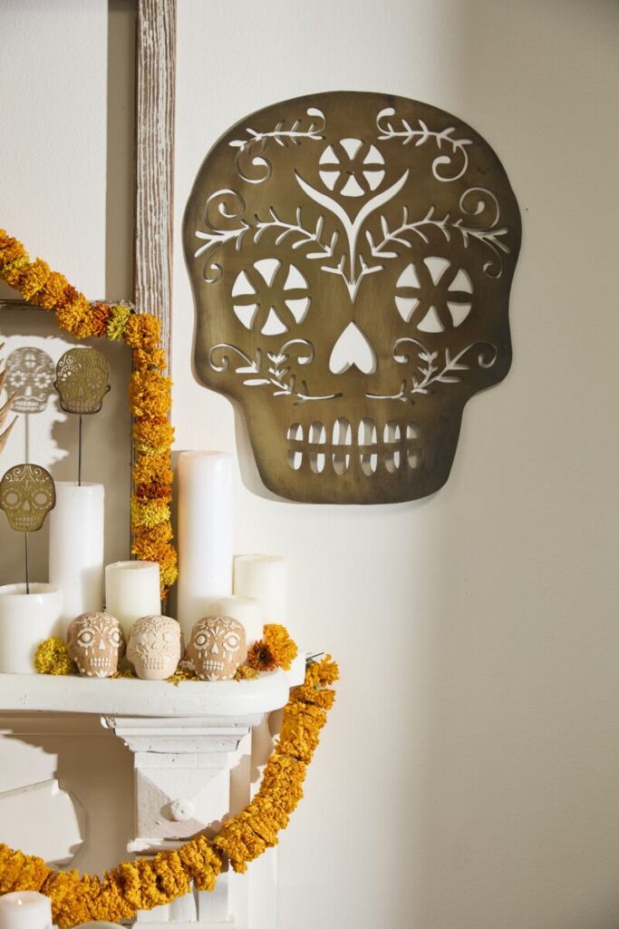 Accent Decor's Careta Wall Hanging, inspired by the Day of the Dead.