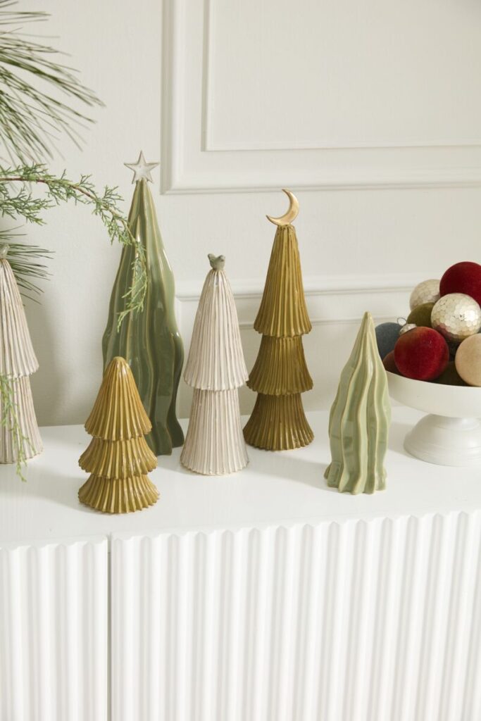 Accent Decor's decorative Christmas trees. 