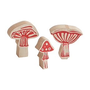 Block Print Mushroom