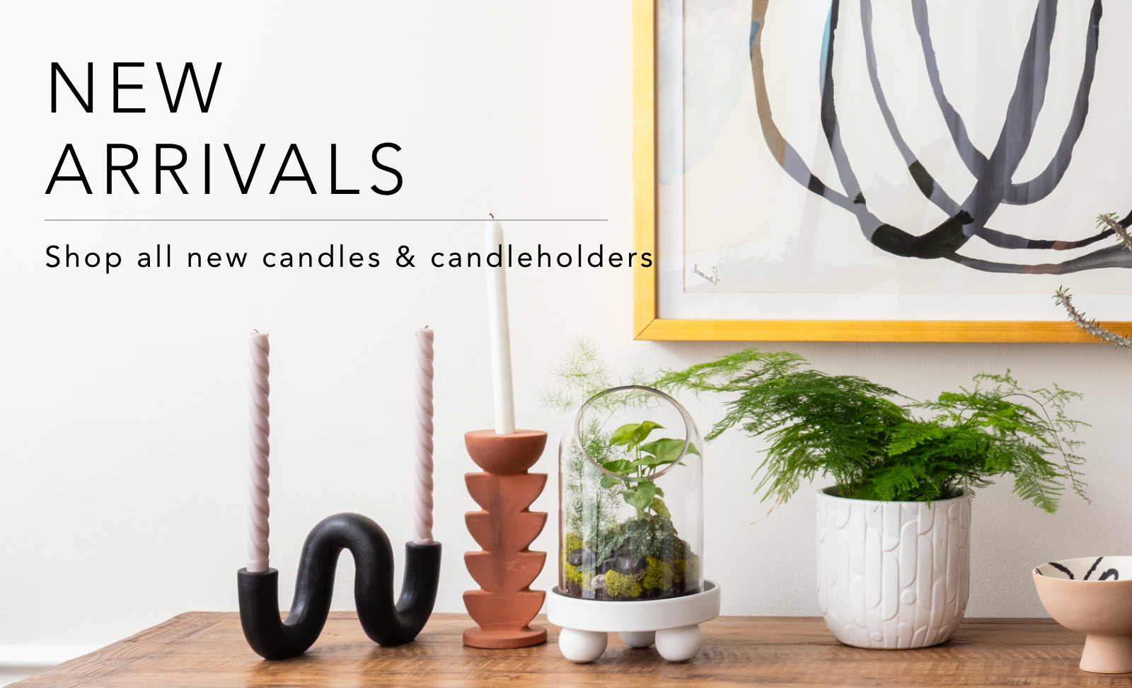 Shop New Candles & Candleholders
