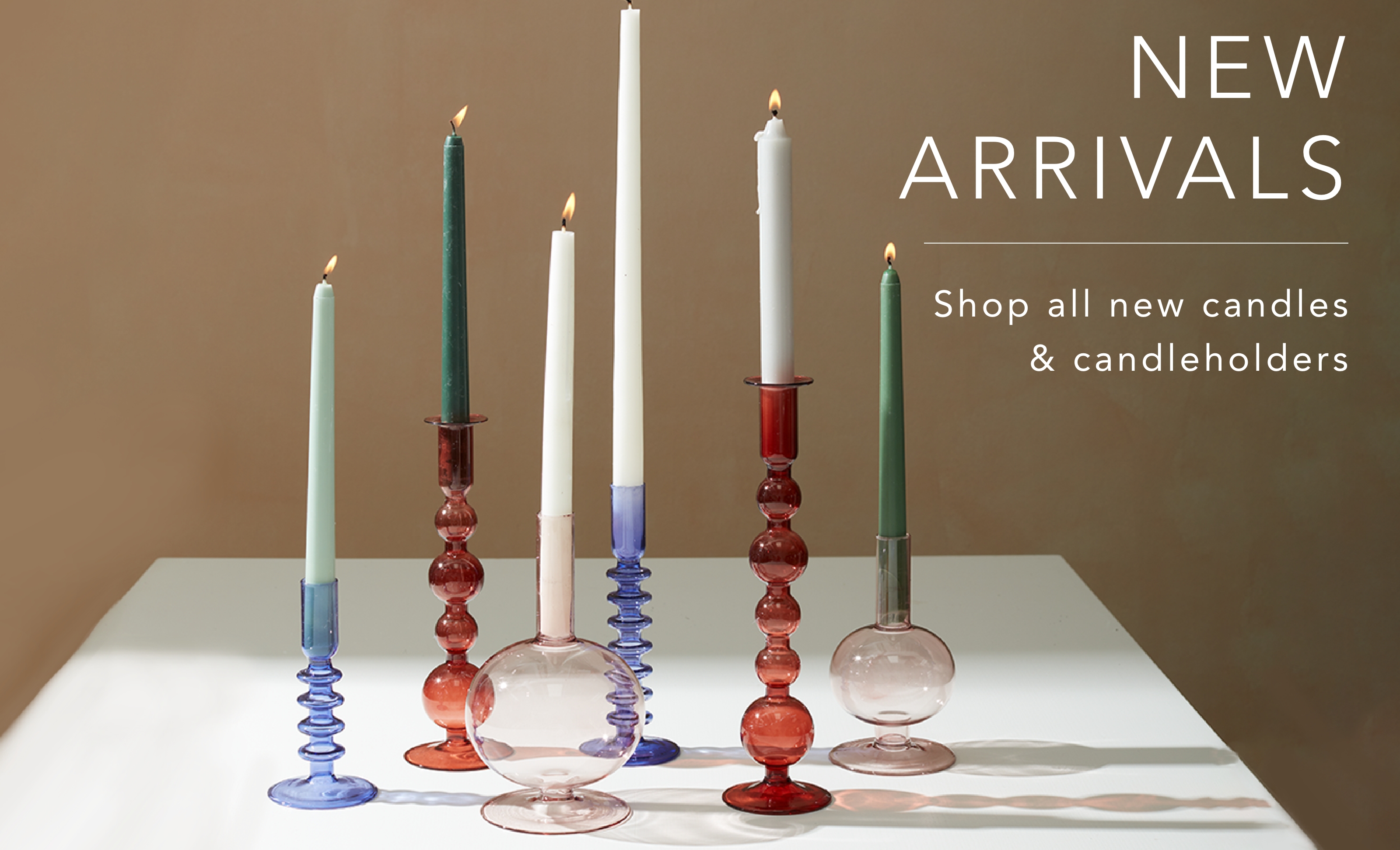 Shop New Candles & Candleholders